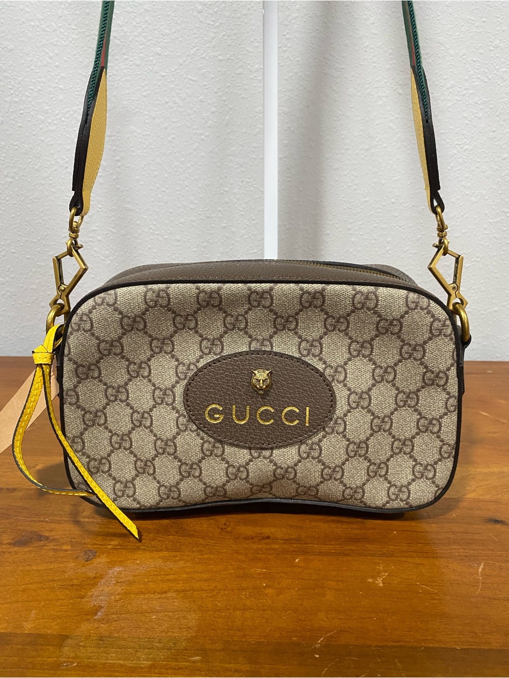 Crossbody with Yellow Accent🌺Authenticity Not Guaranteed 🌺